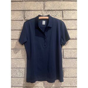 Callaway Womens Navy Blue Polo Shirt M Opti-Dri Moisture-Wicking Lightweight